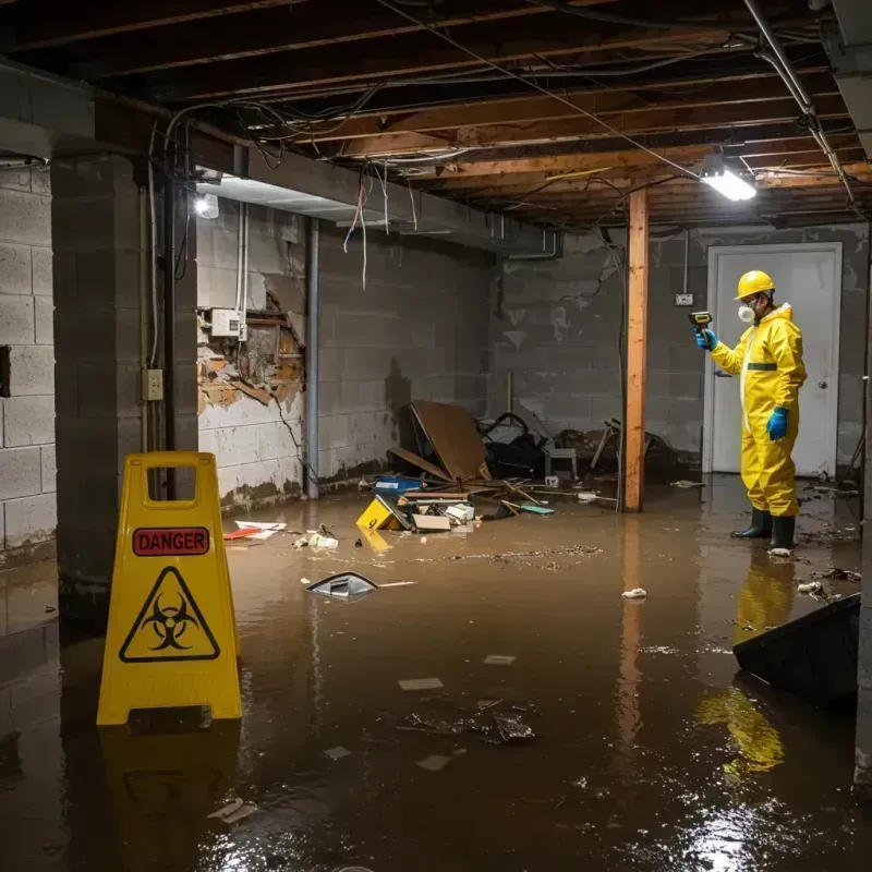 Flooded Basement Electrical Hazard in Sheridan County, WY Property